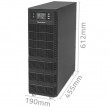 Qoltec 52284 Uninterruptible Power Supply UPS | 10kVA | 10000W | Power factor 1.0 | LCD | EPO | USB | On-line