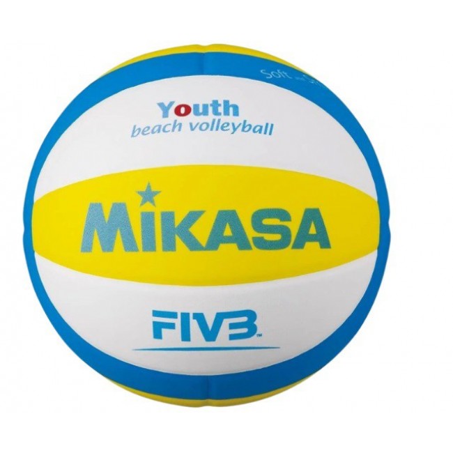 Mikasa VS160W yellow and blue volleyball size 4