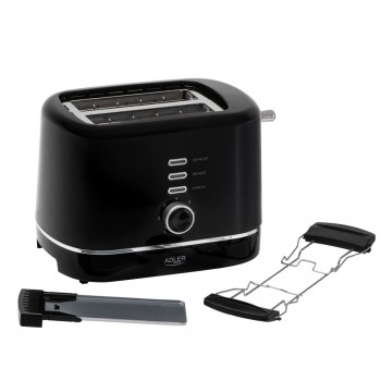 Adler AD 3224b Toaster with rack 7 browning levels black