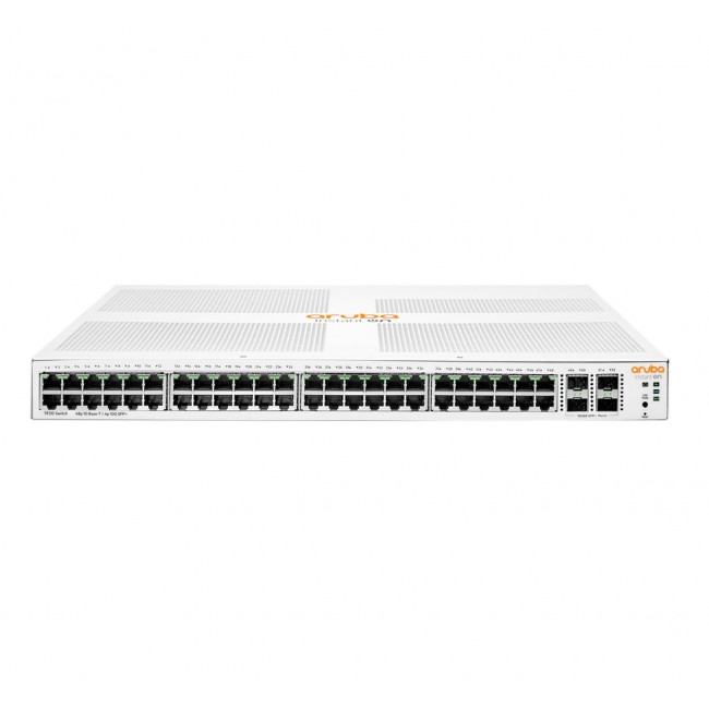 HPE Aruba Networking Aruba Instant On 1930 48G Class4 PoE 4SFP/SFP+ 370W Managed L2+ Gigabit Ethernet (10/100/1000) Power over Ethernet (PoE) 1U White HPE Aruba Networking Aruba Instant On 1930 48G Class4 PoE 4SFP/SFP+ 370W Managed L2+ Gigabit Ethernet (10/100/1000) Power over Ethernet (PoE) 1U White