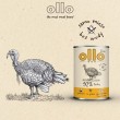 OLLO Pure Turkey - wet dog food - 850g