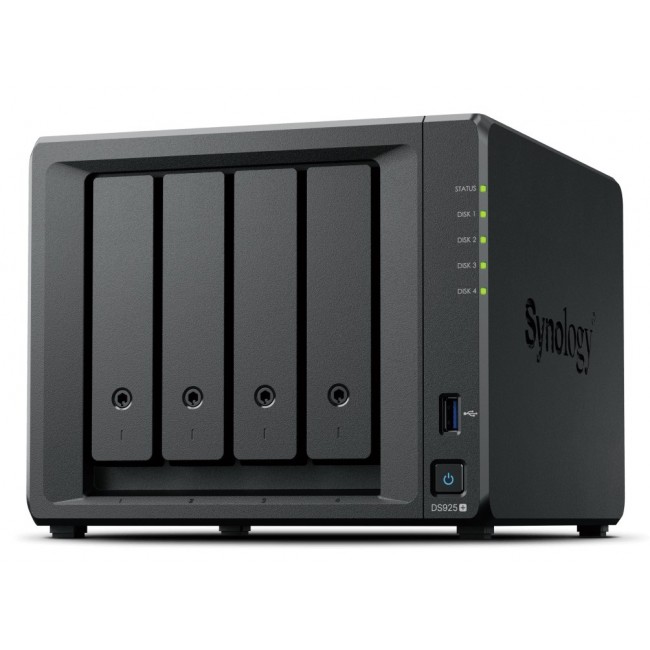 Synology DiskStation DS925+ NAS/storage server Ryzen Embedded V1500B 4 GB DDR4 0 TB Black Synology DiskStation DS925+ NAS/storage server Ryzen Embedded V1500B 4 GB DDR4 0 TB Black
