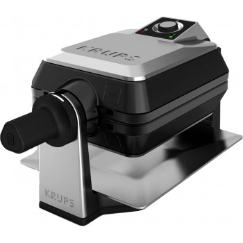 Krups FDD95D 2 waffle(s) 1200 W Black, Stainless steel