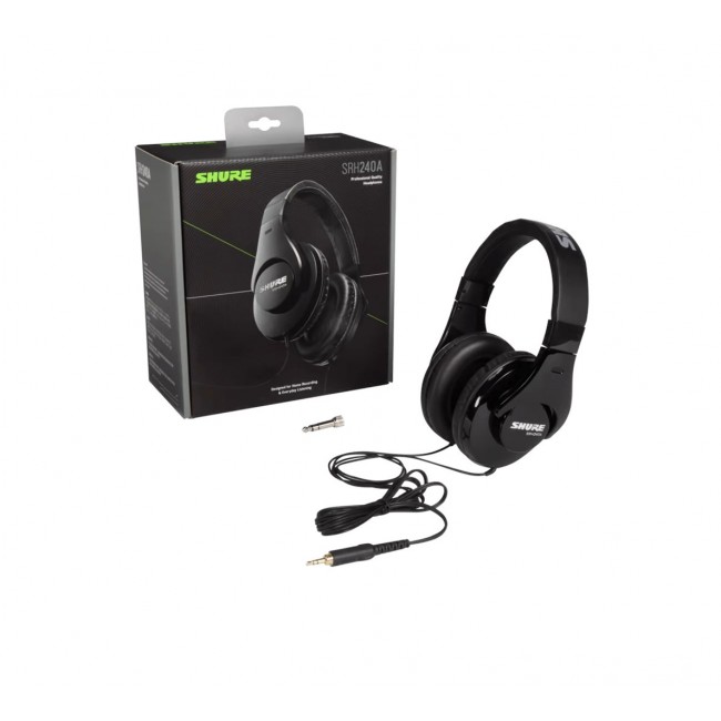 Shure SRH240A-EFS Headphones Wired Black Shure SRH240A-EFS Headphones Wired Black
