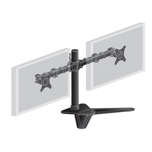 iiyama The DS1002D-B1 is a desk mount stand for two flat screens up to 30 