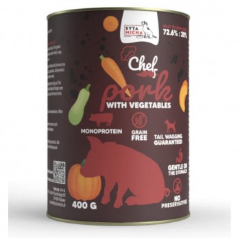 SYTA MICHA Chef Pork with vegetables - wet dog food - 400g