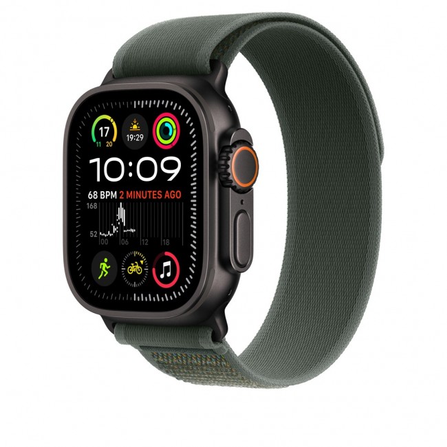 Apple 49mm Green Trail Loop - S/M - Black Titanium Finish