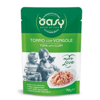 OASY More Love Tuna with clam - wet cat food - 70g