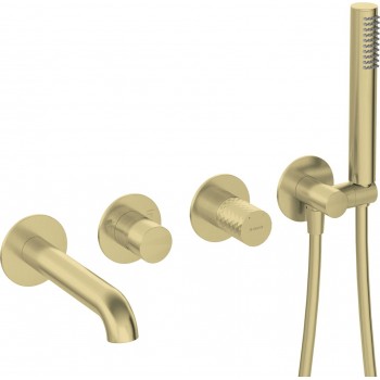 4-hole concealed bathtub faucet
