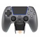Deltaco Gaming GAM-199-STEELGRAY Gaming Controller Grey, Metallic, Steel Bluetooth/USB Gamepad PlayStation 5, Android, iOS