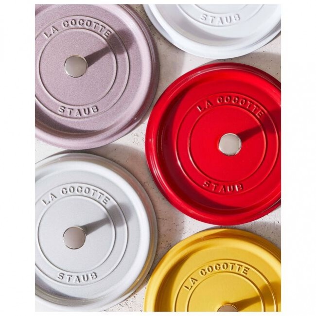 Staub Round Cast Iron Pot - 3.8 ltr, Red