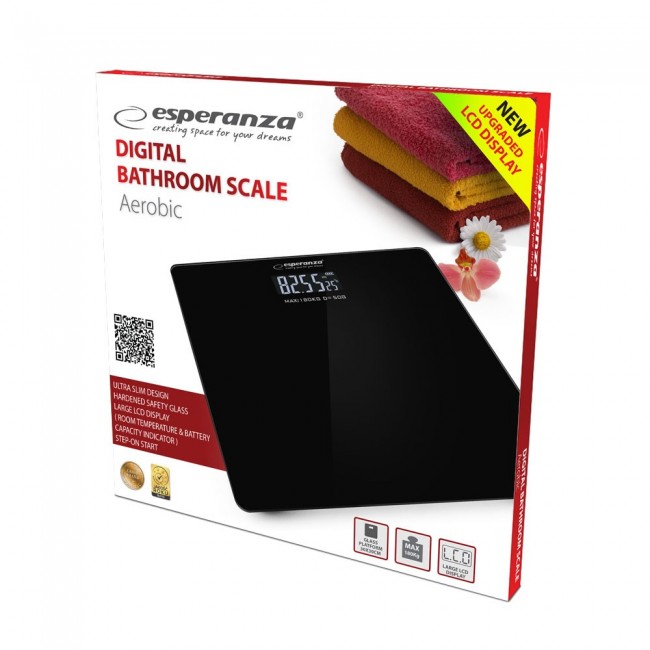 Esperanza EBS002K personal scale Electronic personal scale Square Black Esperanza EBS002K personal scale Electronic personal scale Square Black