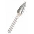 K.MILLING CUTTER WITH SINTERED CARBON.HF 100 F /12,7mm/010 HYPERBOLA FI 12,7x25mm,SHANK 6mm,RBF TYPE