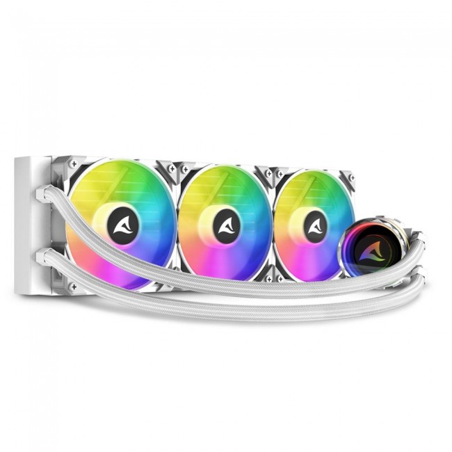 Sharkoon S90 Processor All-in-one liquid cooler 12 cm White 1 pc(s)