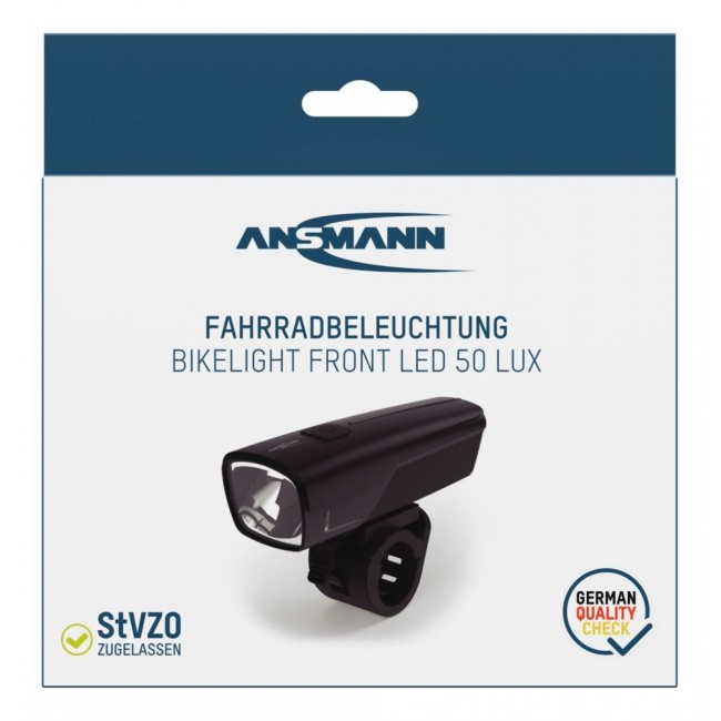 Ansmann 1600-0524 bicycle light Front lighting LED 50 lm Ansmann 1600-0524 bicycle light Front lighting LED 50 lm