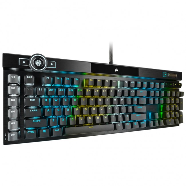 Corsair K100 RGB Gaming Keyboard, Corsair OPX, RGB LED - Black Corsair K100 RGB Gaming Keyboard, Corsair OPX, RGB LED - Black