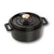 Staub Round Cast Iron Pot - 400 ml, Black Staub Round Cast Iron Pot - 400 ml, Black