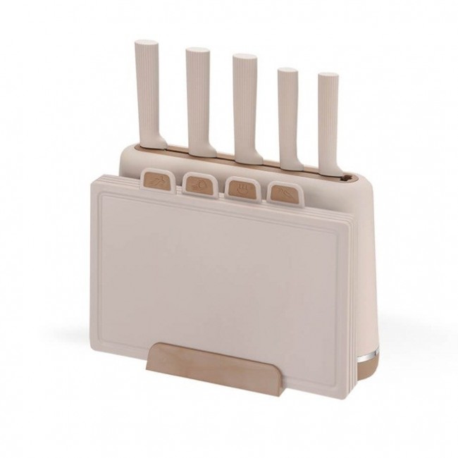 Maestro MR-1412-BEIGE Knife set with block + Cutting board set Beige Maestro MR-1412-BEIGE Knife set with block + Cutting board set Beige