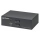 Manhattan DisplayPort 1.2 KVM Switch 2-Port, 4K@60Hz, USB-A/3.5mm Audio/Mic Connections, Cables included, Audio Support, Control 2x computers from one pc/mouse/screen, USB Powered, Black, Three Year Warranty
