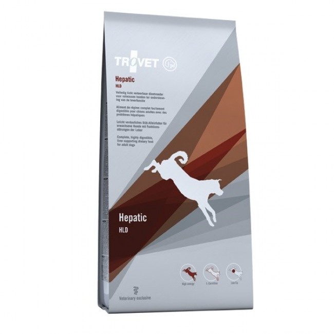 TROVET Hepatic HLD with chicken - dry dog food - 12,5 kg