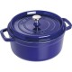Staub 24 cm Round Cast Iron Cocotte Dark-Blue