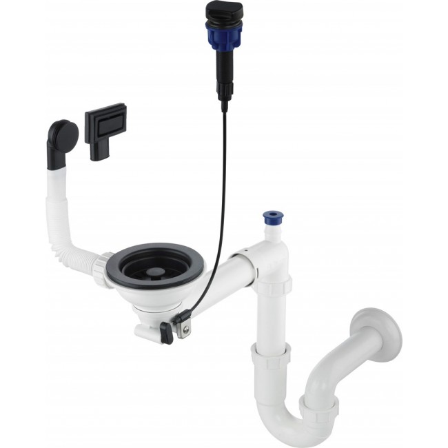 Siphon for 1-bowl granite sink - Space-Saver