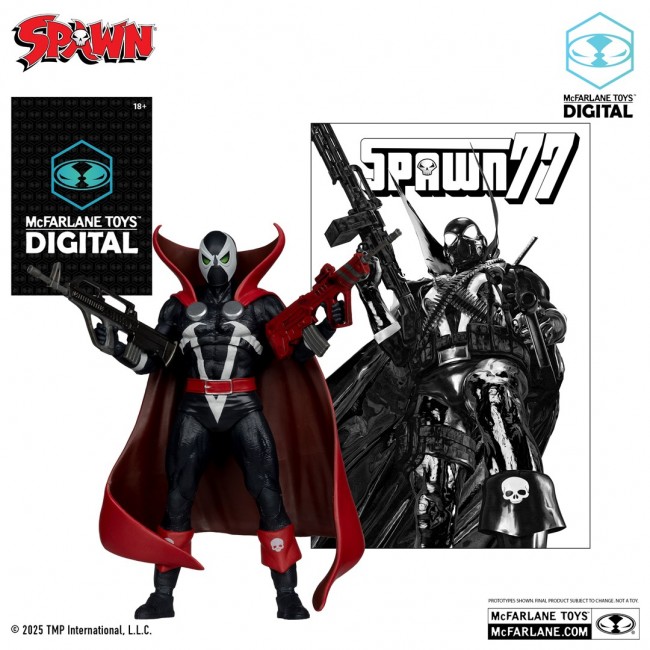 McFarlane Toys Spawn 77 (Black and Red) Comic and Digital Collectible Red Platinum Edition McFarlane Toys Spawn 77 (Black and Red) Comic and Digital Collectible Red Platinum Edition