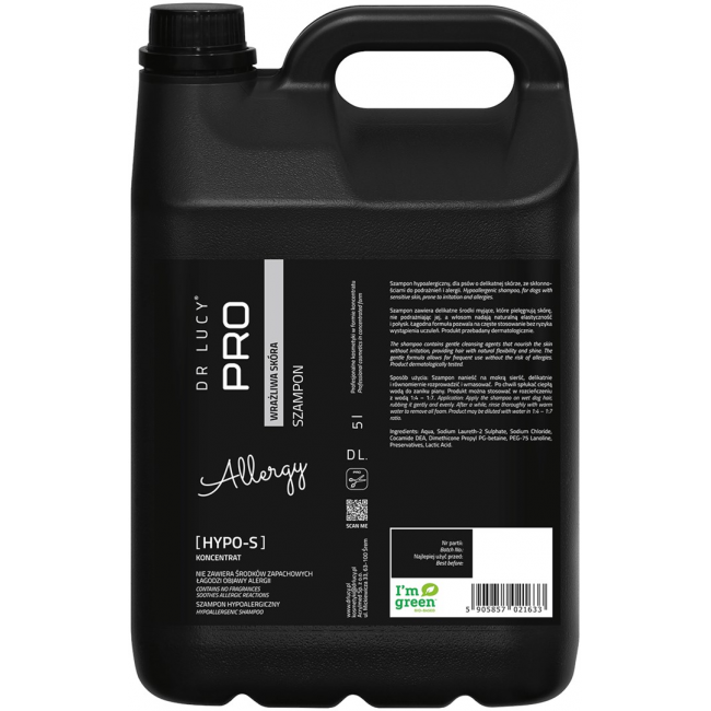 DR LUCY Hypo S - hypoallergenic shampoo for dogs - 5L DR LUCY Hypo S - hypoallergenic shampoo for dogs - 5L