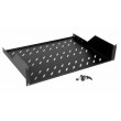 Equip Fixed Shelf 19', 2U, 800MM, Black
