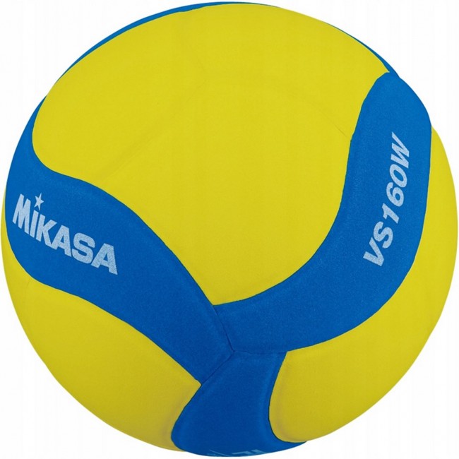 Mikasa VS160W yellow and blue volleyball size 4