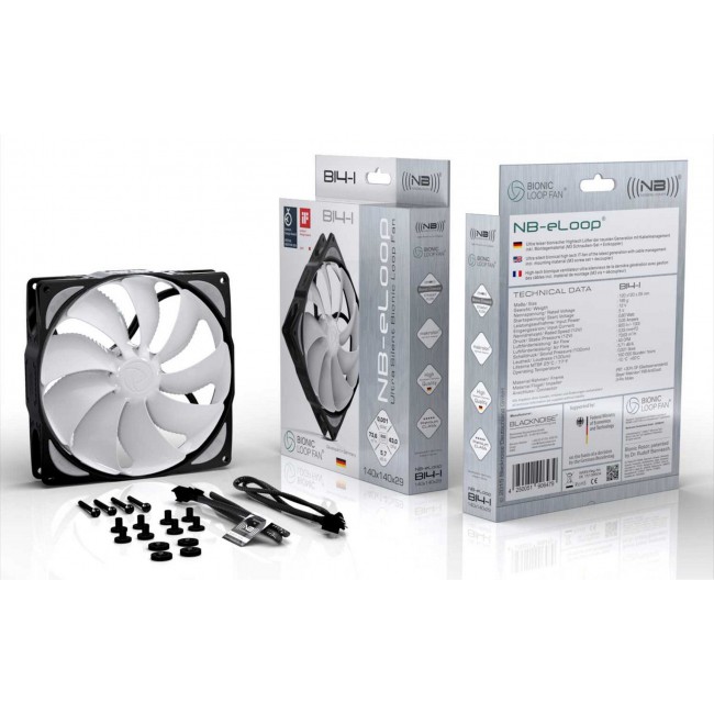 Noiseblocker B14-PS-BL Computer case Fan 14 cm Black