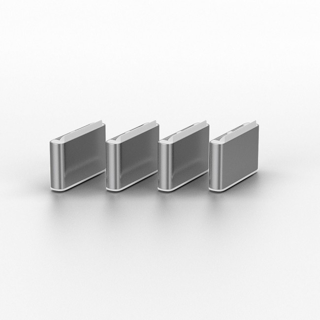Lindy USB Type C Port Blockers (Without Key) - Pack of 10, White