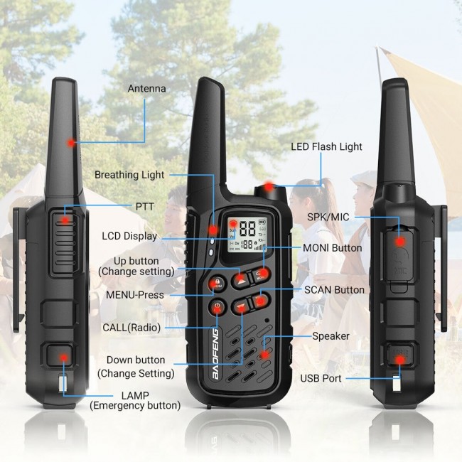 Walkie-Talkie Baofeng BF-T25E Black Walkie-Talkie Baofeng BF-T25E Black