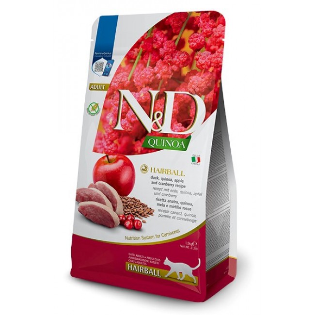 FARMINA N&D Quinoa Hairball - dry cat food - 1.5 kg FARMINA N&D Quinoa Hairball - dry cat food - 1.5 kg