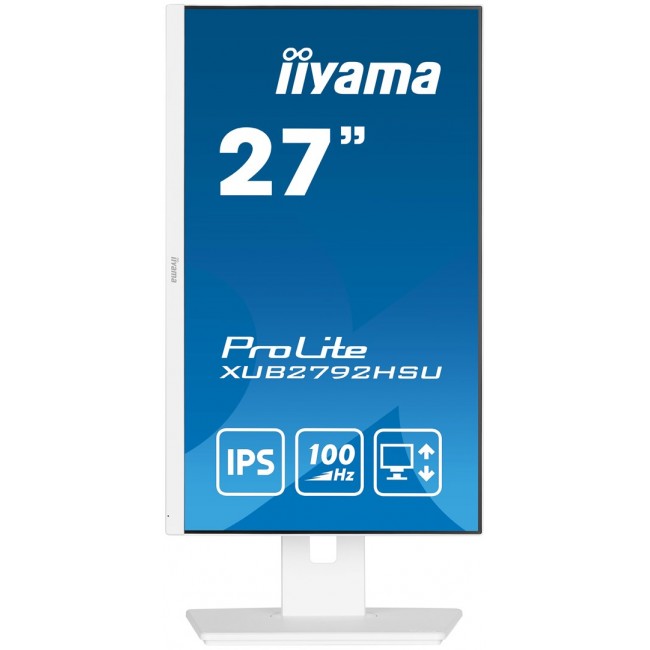 iiyama ProLite 27 IPS technology panel with height adjustable stand and 100Hz refresh rate