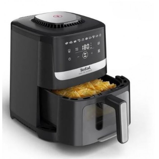 Tefal Easy Fry Silence EY5568E0 fryer Single 5 L Stand-alone Hot air fryer Black, Stainless steel Tefal Easy Fry Silence EY5568E0 fryer Single 5 L Stand-alone Hot air fryer Black, Stainless steel