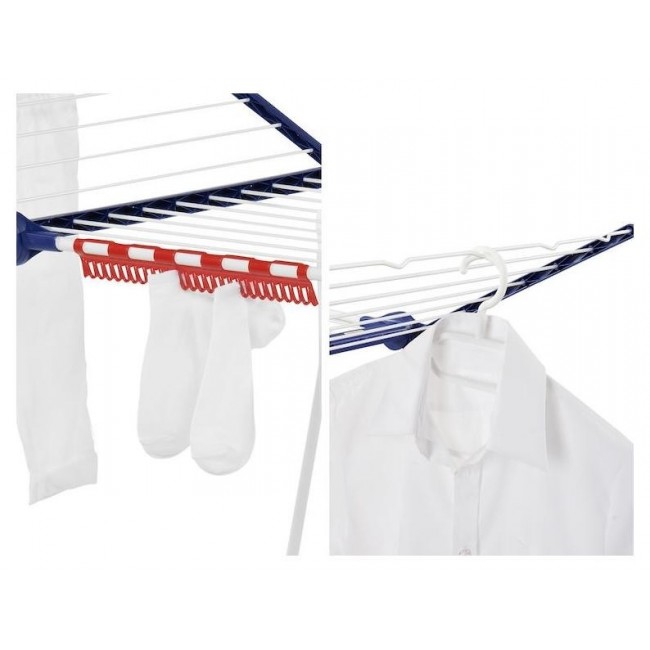 Leifheit 81520 laundry drying rack Pegasus 200 Solid Blue, White