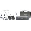 Stagg SUW 50 HH FH EU UHF true diversity wireless headset system with 2 channels Black