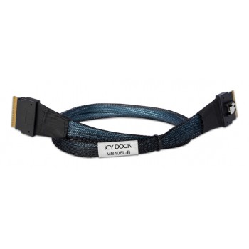 Icy Dock MB406L-B Serial Attached SCSI (SAS) cable 0.5 m Black