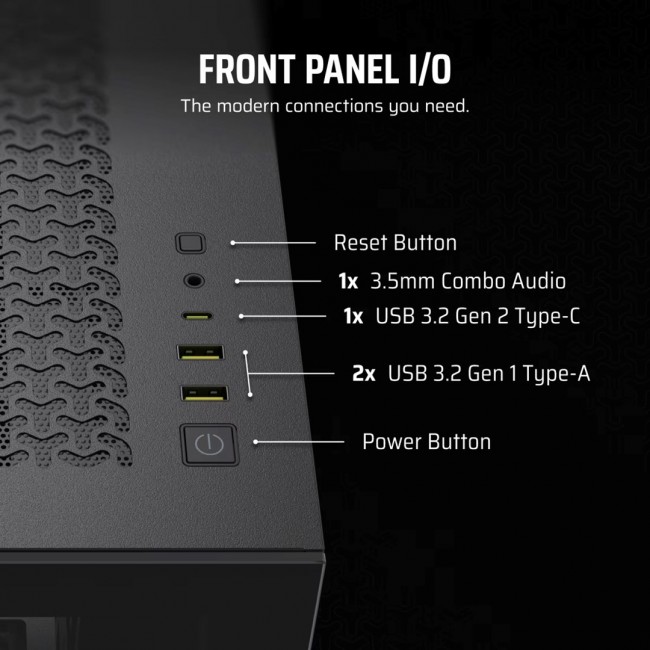 Corsair 3500X RS-R ARGB Midi Tower Black