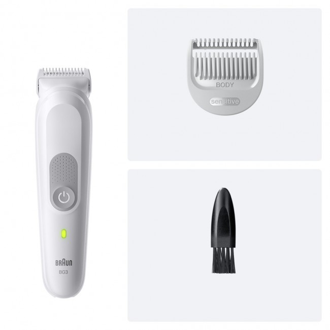 Braun Series 3 80789709 body groomer/shaver Light grey