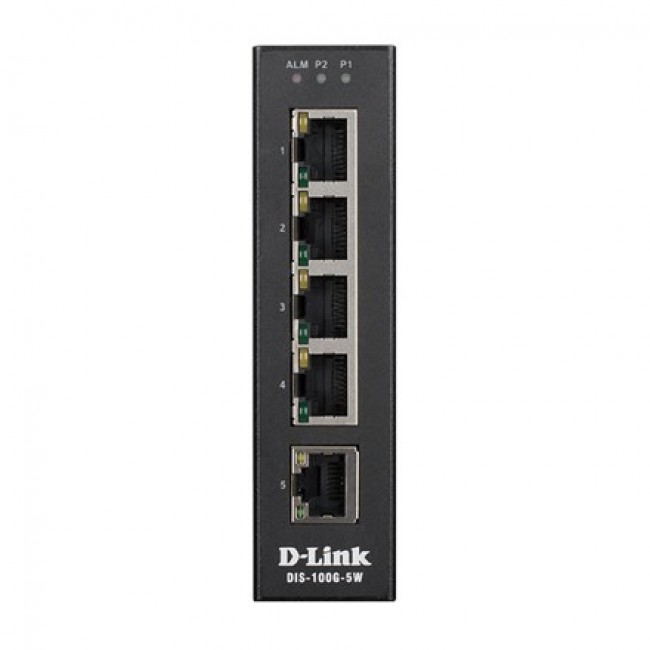 D-Link DIS 100G 5W Unmanaged L2 Gigabit Ethernet (10/100/1000) Black D-Link DIS 100G 5W Unmanaged L2 Gigabit Ethernet (10/100/1000) Black