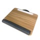 Techly Bamboo Portable Laptop Desk Stand with Padded Base and Tablet Stand Techly Bamboo Portable Laptop Desk Stand with Padded Base and Tablet Stand