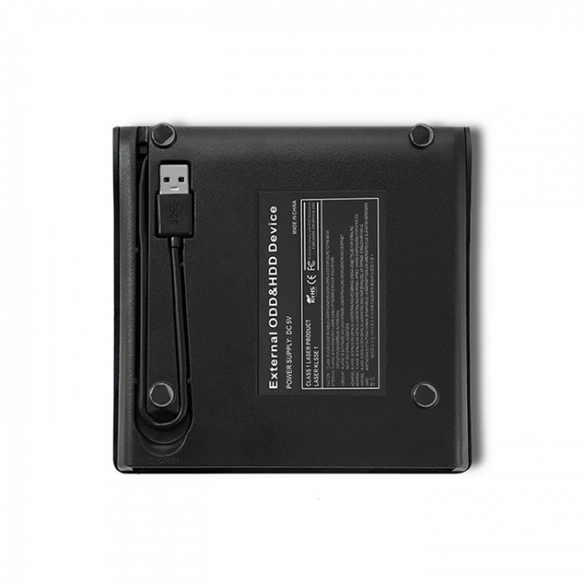 Qoltec 51857 External DVD-RW recorder |USB 3:0|Black Qoltec 51857 External DVD-RW recorder |USB 3:0|Black