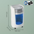 Leitz IQ OptiMax Home Office 225 Micro Cut Paper Shredder Security P5 15L - White