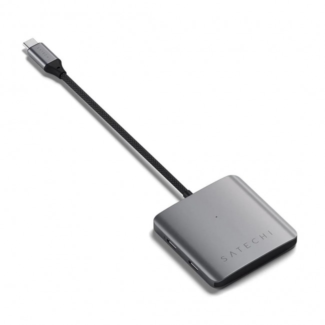 Satechi ST-H4CPDM interface hub USB Type-C 10000 Mbit/s Grey Satechi ST-H4CPDM interface hub USB Type-C 10000 Mbit/s Grey