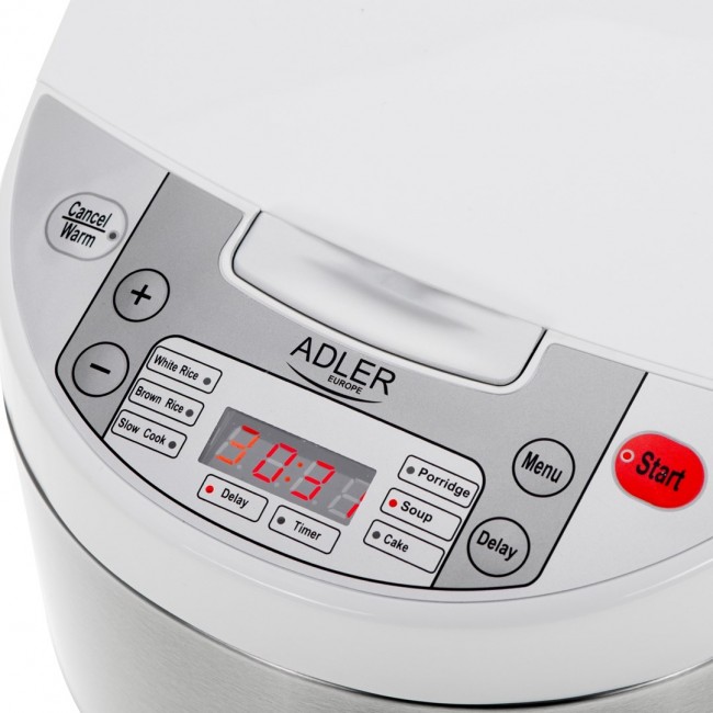 Adler AD 6420 Multi-cooker 6 in 1 3.25 L silver, white
