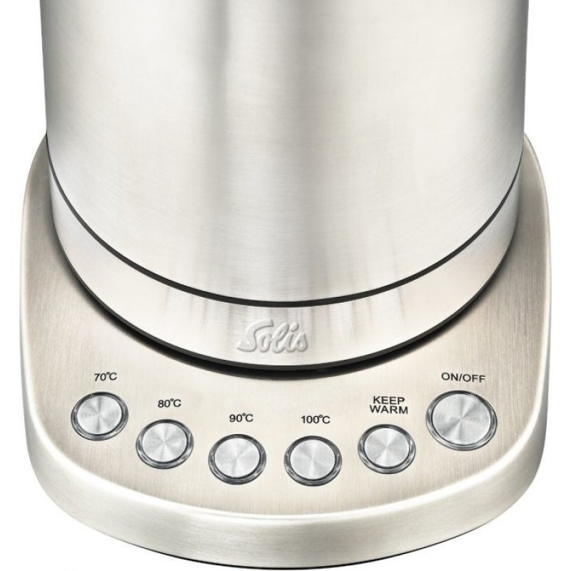 Solis Vario Temp Kettle electric kettle 1.7 L 2200 W Stainless steel Solis Vario Temp Kettle electric kettle 1.7 L 2200 W Stainless steel