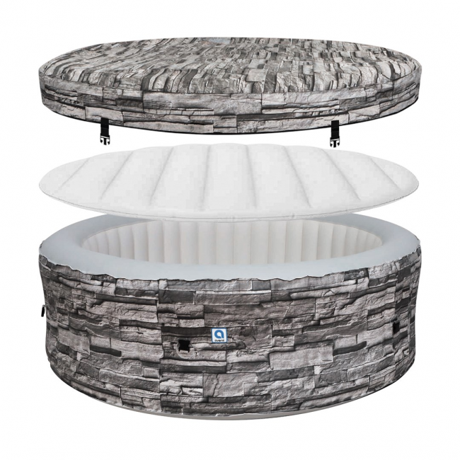 Garden spa, inflatable pool, AVENLI NICE 6-person hot tub, 204x70, brick-coloured