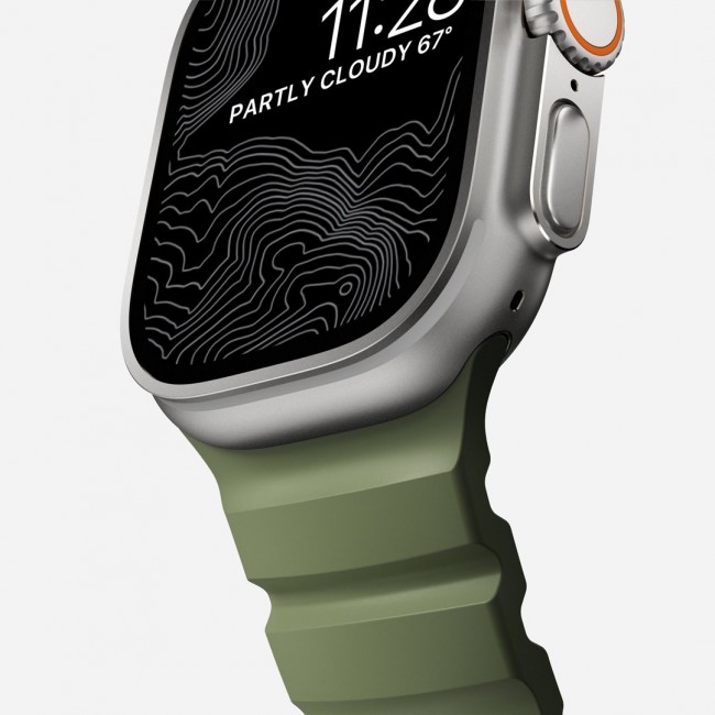 Nomad Rocky Point Band Natural Leather, Titanium